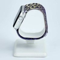 Ремешок на Apple watch 42/44/45mm Milanese Loop Band Purple Leopard